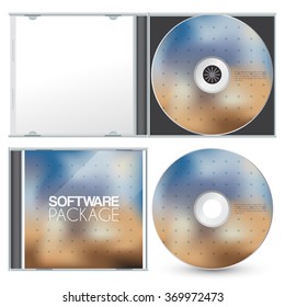Cd Packaging Template : Vector Illustration