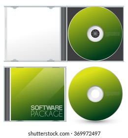 Cd Packaging Template : Vector Illustration