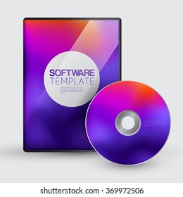 Cd Packaging Template : Vector Illustration