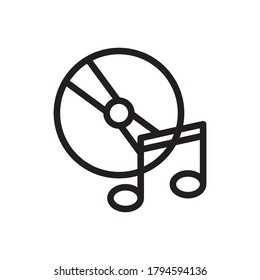CD Player Icon Design Vector Template