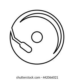 cd player isolated icon design