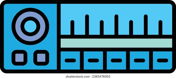 Icono vectorial del Reproductor de Cd. Se puede usar para imprimir, móviles y aplicaciones web.