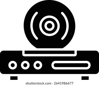 Cd Player vector icon. Can be used for printing, mobile and web applications.