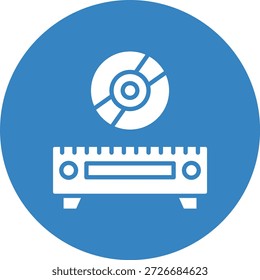 Cd Player Vector Icon Design Illustration
