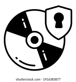 Schutz- und Sicherheitsvektorsymbole setzen Cybercomputer-Business-Datentechnologie