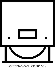 cd reader icon. Thin linear style design isolated on white background