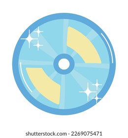 cd retro and nostalgic icon isolated
