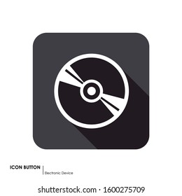 CD ROM button. Image to use in electronic devices.