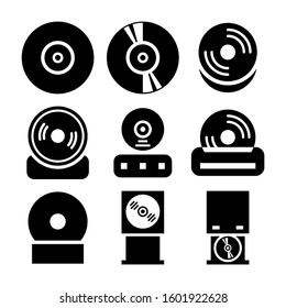 CD ROM icon isolated sign symbol vector illustration - Collection of high quality black style vector icons
