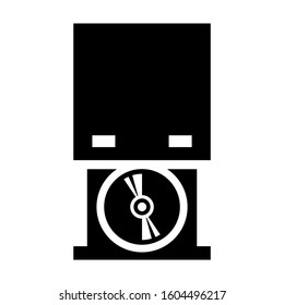 CD ROM icon isolated sign symbol vector illustration - Collection of high quality black style vector icons
