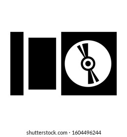 CD ROM icon isolated sign symbol vector illustration - Collection of high quality black style vector icons
