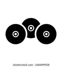 CD ROM icon isolated sign symbol vector illustration - Collection of high quality black style vector icons
