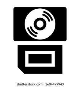 CD ROM icon isolated sign symbol vector illustration - Collection of high quality black style vector icons
