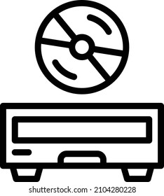 Cd Rom Vector Icon Design Illustration