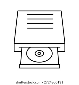 Cd Room Symbol auf weißem Hintergrund, Vektorgrafik