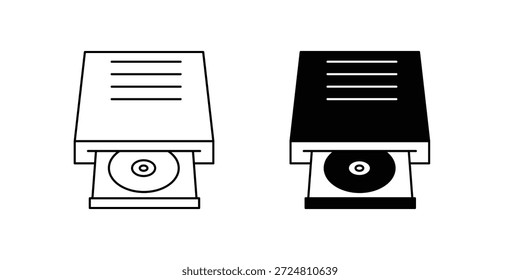 Cd Room Set Symbol auf weißem Hintergrund, Vektorgrafik