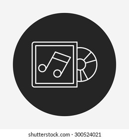 CD sheet line icon