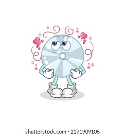 the CD shy vector. cartoon character