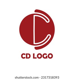cd simple logo, c d letter logo, c d minimalist logo