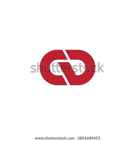 CD simple logo. CD letters vector design for icon, symbol or logo