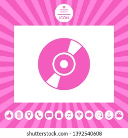 CD symbol icon. Element for your design