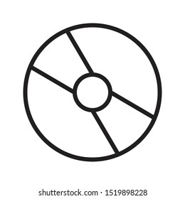 cd thin line vector icon