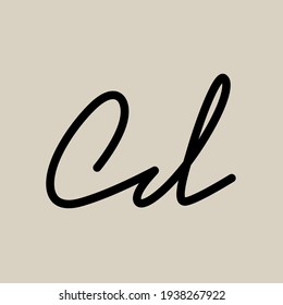 Cd Title case handwriting symbol letter initial alphabet