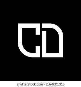 CD Unique abstract geometric vector logo design.