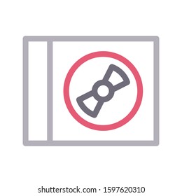 CD vector color line icon 