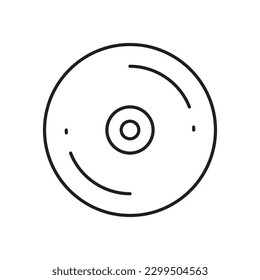 CD vector icon. Compact disc flat sign design. DVD symbol. CD pictogram. UX UI icon 