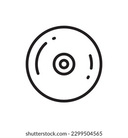 CD vector icon. Compact disc flat sign design. DVD symbol. CD pictogram. UX UI icon 