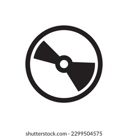 CD vector icon. Compact disc flat sign design. DVD symbol. CD pictogram. UX UI icon 