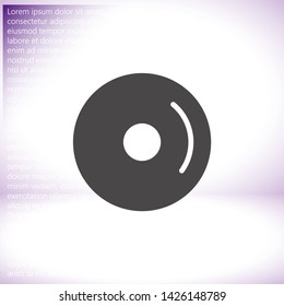 Cd Vector icon . Lorem Ipsum Illustration design
