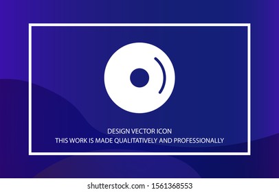 Cd Vector icon . Lorem Ipsum Illustration design