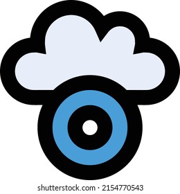 Ilustración de vectores de CD en un fondo transparente.Símbolos de calidad premium.Icono vectorial de trazo para el concepto y el diseño gráfico. 
