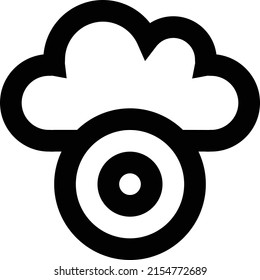 Ilustración de vectores de CD en un fondo transparente.Símbolos de calidad premium.Icono vectorial de trazo para el concepto y el diseño gráfico. 

