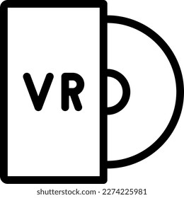 ilustración de cd Vector en un fondo transparente. Símbolos de calidad premium. Iconos delgados para el concepto y el diseño gráfico.