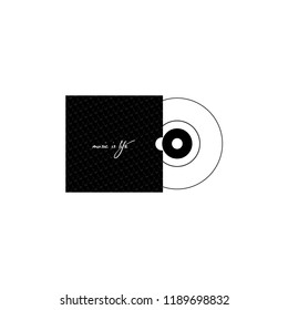 Cd vector illustration on a white background