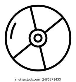 CD Vector Line Icon Design