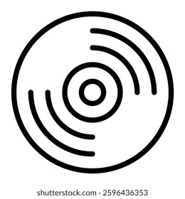 CD Vector Line Icon Design