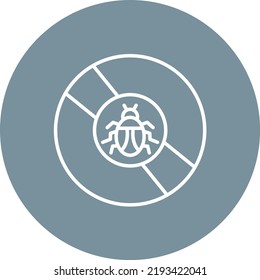 CD Virus line circle icon vector image. Can also be used for web apps, mobile apps and print media.