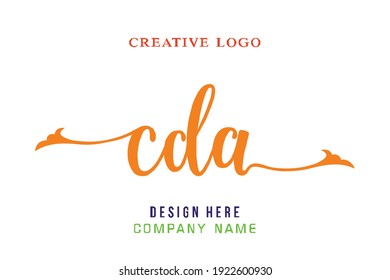 CDA lettering logo is simple, easy to understand and authoritative