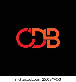 Plantilla de Vector de diseño de logotipo de letra CDB