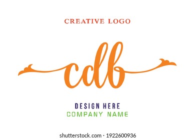 CDB lettering logo is simple, easy to understand and authoritative