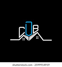 CDB Real State logo design, CDB simple and modern logo. CDB luxurious alphabet design  
