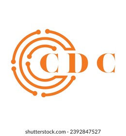 CDC letter design. CDC letter technology logo design on white background. CDC Monogram logo design for entrepreneur and business