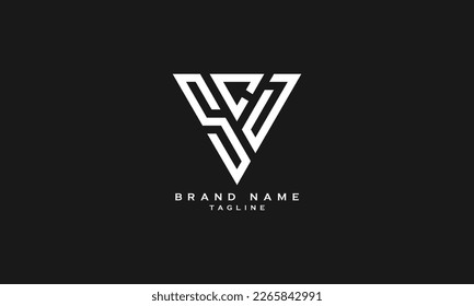 CDCJ, SCD, SCJ, Abstract Anfangsbuchstaben Logo-Design