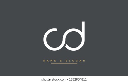 CD,DC ,C ,D  Abstract Letters Logo Monogram