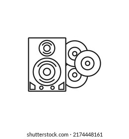 Cd,dvd Player Vector Art Icon