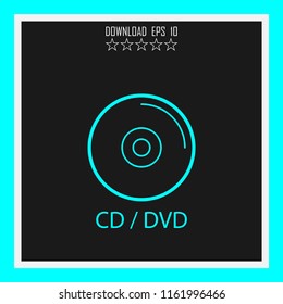 CD/DVD vector icon